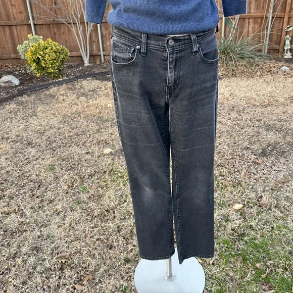 💖 Vintage Y2K Black Levi’s 505 Straight Leg Jeans - Picture 6 of 17